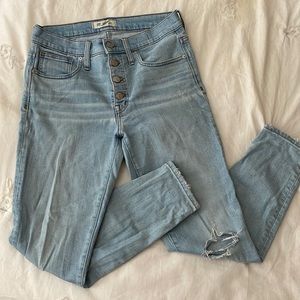 Madewell cropped skinny jeans